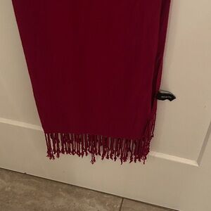 Jones New York Deep Red Paahmina Scarf